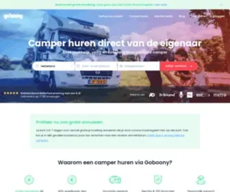 Goboony.nl(Camper huren direct bij de eigenaar) Screenshot