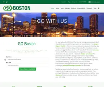 Gobostontransportation.com(Boston Logan Airport Shuttle and Airport Car Service) Screenshot