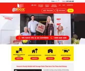 Gobox.com.au(Gobox offers convenient & affordable portable storage units) Screenshot