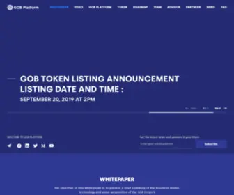 Gobplatform.io(GOB Platform) Screenshot