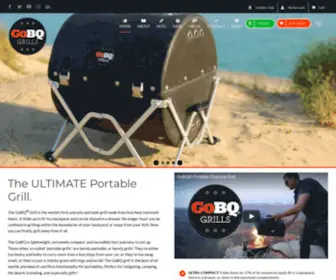 GobQgrills.com(The Revolutionary Portable Grill Made from Fireproof Fabric) Screenshot