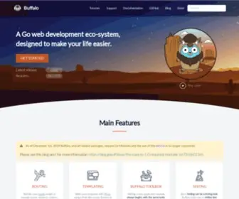 Gobuffalo.io(Rapid Web Development in Go) Screenshot