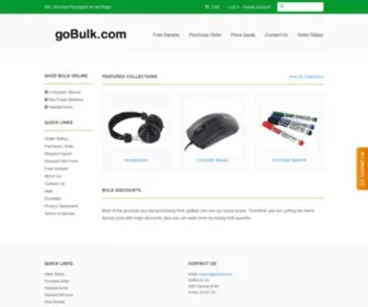 Gobulk.com(Sells bulk office supplies to schools) Screenshot