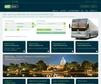 Gobuses.com(Go Buses NYC to Washington) Screenshot