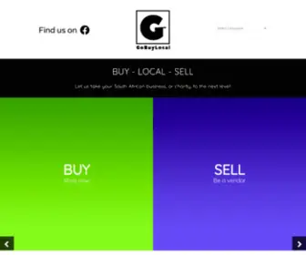 Gobuylocal.co.za(Go Buy Local) Screenshot