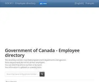 Goc411.ca(Telephone directory) Screenshot
