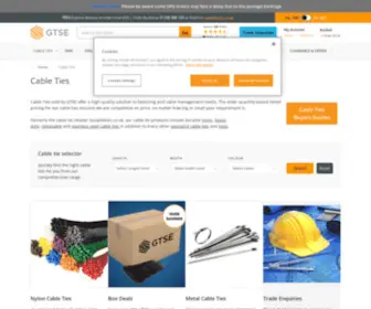 Gocableties.co.uk(Cable Ties) Screenshot