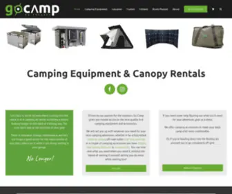 Gocamp.co.za(GoCamp rentals) Screenshot