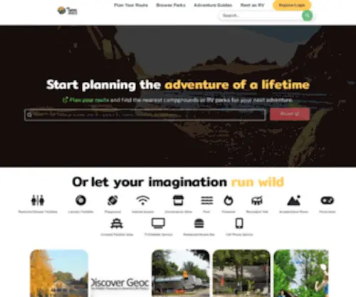 Gocampingamerica.com(Camping, Campground, Campsite, Park, Cabins & RV Rental Info) Screenshot
