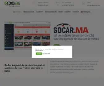 Gocar.ma(Creation site web pour agence location voitures Logiciel agence location voitures) Screenshot