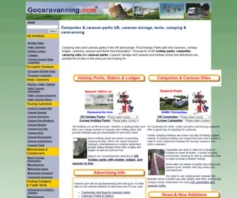 Gocaravanning.com(Campsites) Screenshot