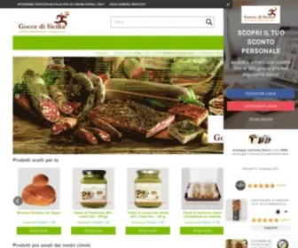 Goccedisicilia.com(Vendita online di prodotti tipici siciliani) Screenshot