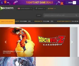 GoCDkeys.com(Your video game prices comparison site) Screenshot