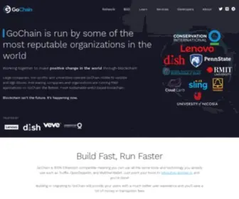 Gochain.io(Fastest, Greenest, Most Cost-effective Blockchain 100% Ethereum Compatible) Screenshot