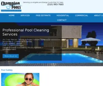 Gochampionpool.com(Pool Maintenance Service in Sherman Oaks & Los Angeles) Screenshot