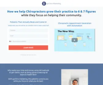 Gochiromarketing.com(Facebook & Instagram Chiropractic Marketing) Screenshot