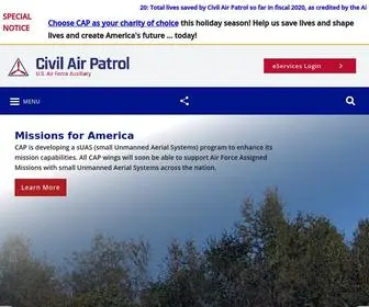 Gocivilairpatrol.com(Civil Air Patrol is the official auxiliary of the U.S. Air Force and a 501(c)(3)) Screenshot