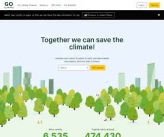 Goclimateneutral.org(Climate change) Screenshot