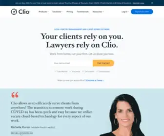 Goclio.com(Manage and grow your law practice with the easy) Screenshot