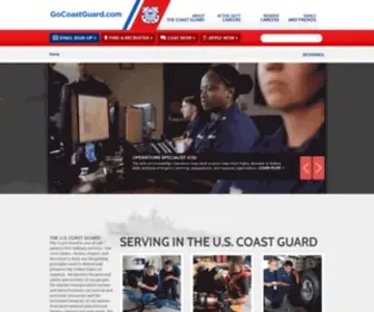 Gocoastguard.com(Serving in the U.S) Screenshot