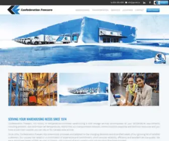 Gocold.ca(Transportation warehousing & logistics. Confederation Freezers) Screenshot