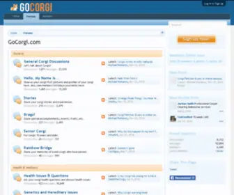 Gocorgi.com(Pembroke & Cardigan Welsh Corgi Community) Screenshot