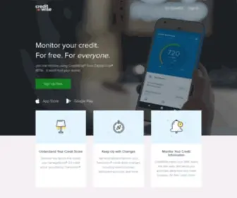 Gocreditwise.com(Checking your credit score with CreditWise) Screenshot