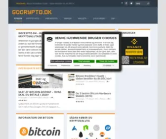 Gocrypto.dk(Information om kryptovalutaer) Screenshot