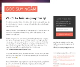 Gocsuyngam.com(Tình yêu) Screenshot