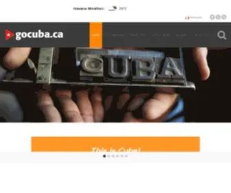 Gocuba.ca(Cuba Tourist Board of Canada) Screenshot