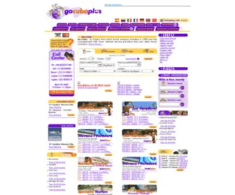 Gocubaplus.net(Cuba Travel Specialist since 1995) Screenshot
