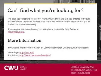 Gocwu.org(Central Washington University) Screenshot