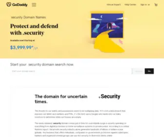 Godaddy.security(Security Domeinen) Screenshot