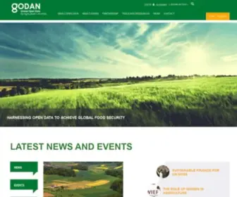 Godan.info(Global Open Data for Agriculture and Nutrition) Screenshot