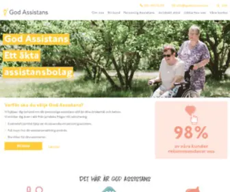 Godassistans.se(Stöd för personer med funktionsnedsättning) Screenshot