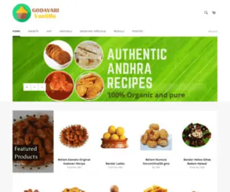 Godavarivantillu.com(Godavari Vantillu) Screenshot
