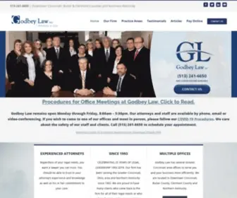 Godbeylaw.com(Personal Injury Attorneys in Greater Cincinnati & Northern Kentucky) Screenshot