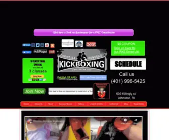 Goddessboxer.com(Rondeau's Kickboxing) Screenshot