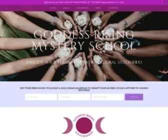 Goddessrising.org(Goddess Rising Mystery School) Screenshot