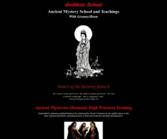 Goddessschool.com(Healing Arts and Pagan Studies) Screenshot