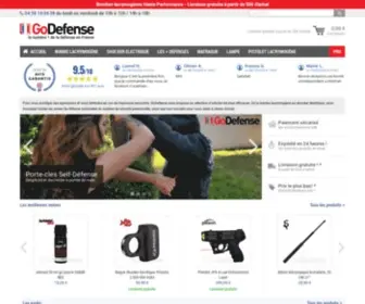 Godefense.fr(Des produits pour vous défendre au quotidien) Screenshot