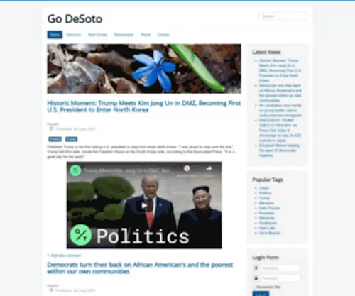Godesoto.com(Go DeSoto) Screenshot
