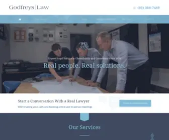 Godfreyslaw.co.nz(Christchurch Lawyers) Screenshot