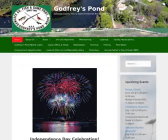 Godfreyspond.com(Genesee County Fish & Game Protective Association) Screenshot