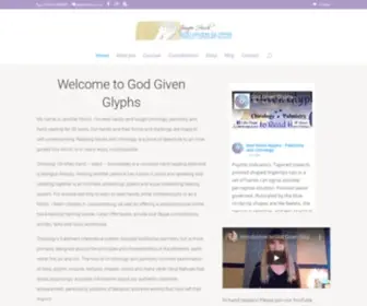 Godgivenglyphs.com(God Given Glyphs) Screenshot