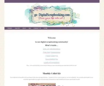 Godigitalscrapbooking.com(Digital Scrapbooking) Screenshot