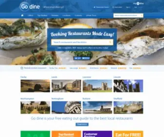 Godine.co.uk(Go dine) Screenshot