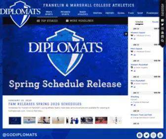 Godiplomats.com(Franklin & Marshall Athletics) Screenshot