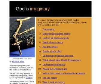 Godisimaginary.com(God is Imaginary) Screenshot