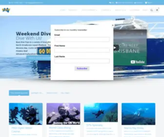 Godive.com.au(Scuba Service Centre Brisbane) Screenshot